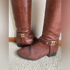 Tory Burch riding boots - brown leather size 7.5